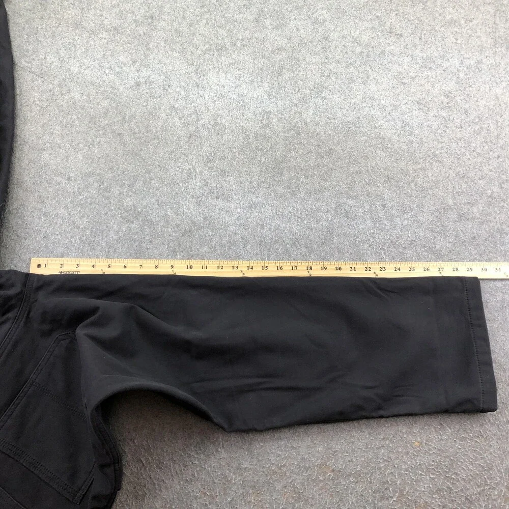 Coleman Pants Mens 36x30 Black Canvas Carpenter Fleece Lined Straight Workwear